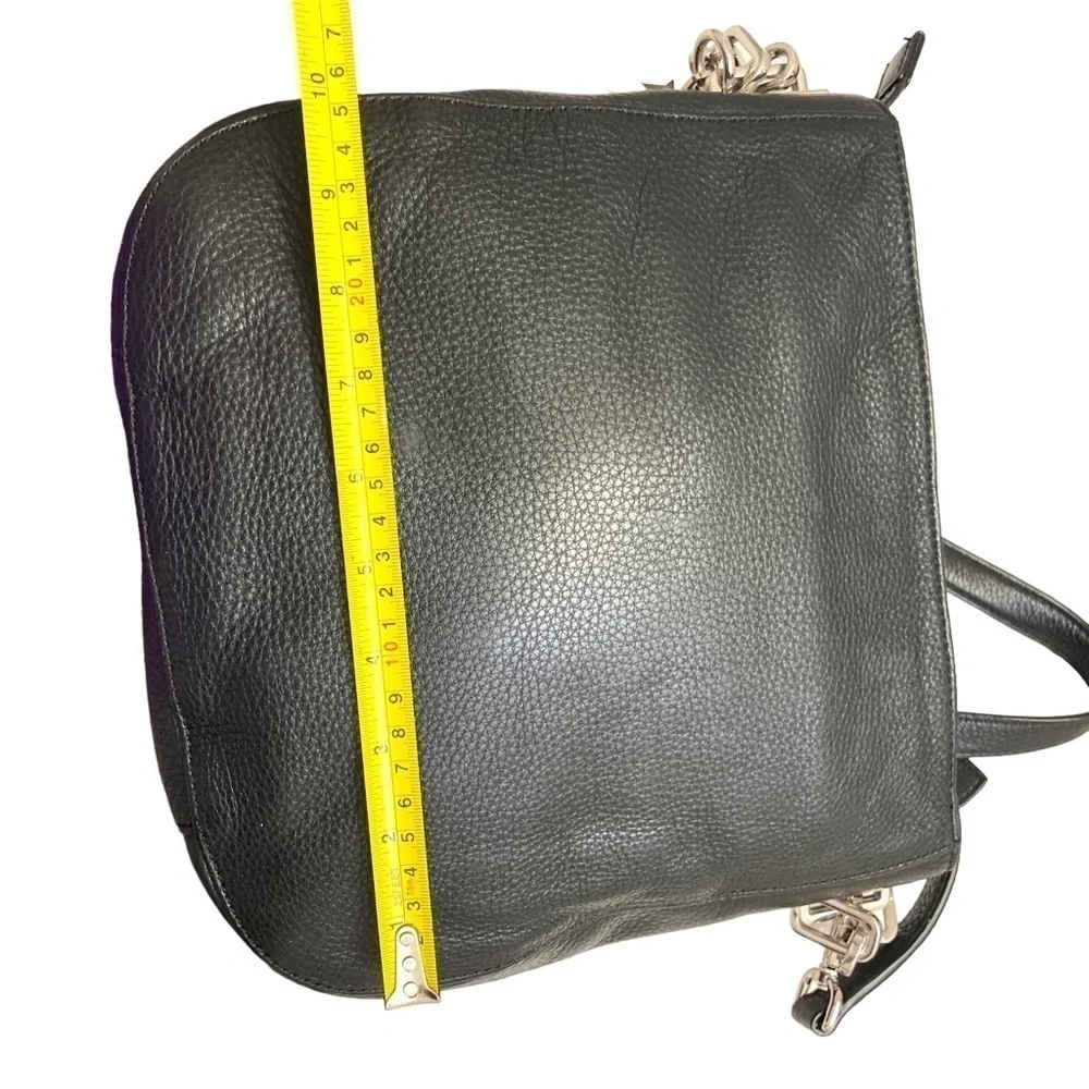 Michael kors soft black pebbled leather two way top handle crossbody bag